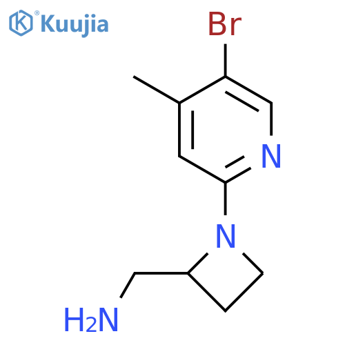 1-(5-bromo-4-methylpyridin-2-yl)azetidin-2-ylmethanamine structure