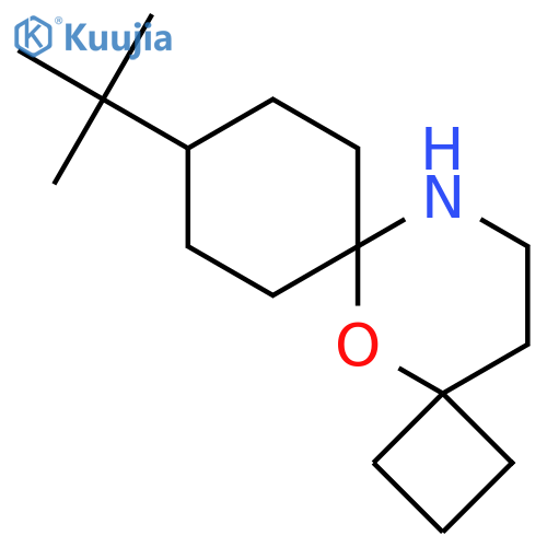 9-tert-butyl-5-oxa-12-azadispiro3.1.5^{6}.3^{4}tetradecane structure
