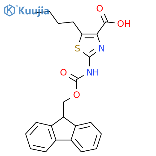 5-butyl-2-({(9H-fluoren-9-yl)methoxycarbonyl}amino)-1,3-thiazole-4-carboxylic acid structure