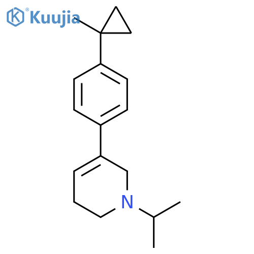 5-4-(1-methylcyclopropyl)phenyl-1-(propan-2-yl)-1,2,3,6-tetrahydropyridine structure