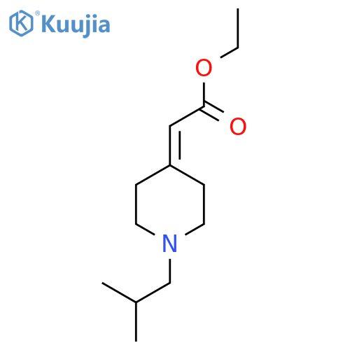 ethyl 2-1-(2-methylpropyl)piperidin-4-ylideneacetate structure