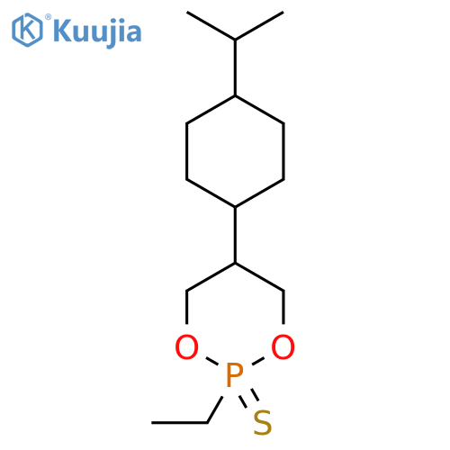 2-ethyl-5-4-(propan-2-yl)cyclohexyl-1,3,2lambda5-dioxaphosphinane-2-thione structure