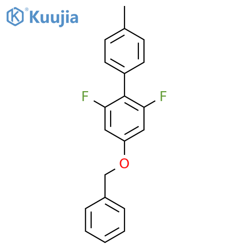 5-(benzyloxy)-1,3-difluoro-2-(4-methylphenyl)benzene structure