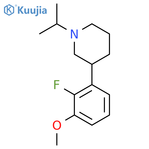 3-(2-fluoro-3-methoxyphenyl)-1-(propan-2-yl)piperidine structure