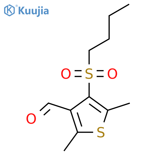 4-(butane-1-sulfonyl)-2,5-dimethylthiophene-3-carbaldehyde structure