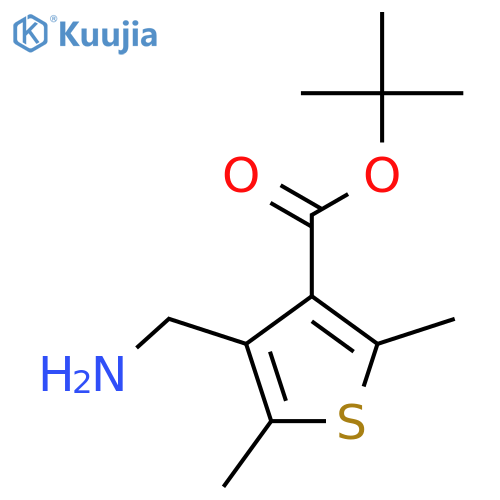 tert-butyl 4-(aminomethyl)-2,5-dimethylthiophene-3-carboxylate structure
