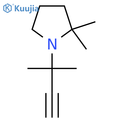 2,2-dimethyl-1-(2-methylbut-3-yn-2-yl)pyrrolidine structure