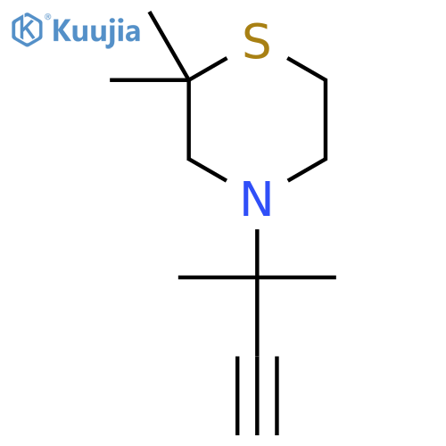 2,2-Dimethyl-4-(2-methylbut-3-yn-2-yl)thiomorpholine structure