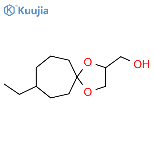 {8-ethyl-1,4-dioxaspiro4.6undecan-2-yl}methanol structure