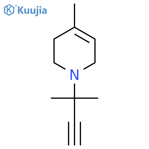 4-methyl-1-(2-methylbut-3-yn-2-yl)-1,2,3,6-tetrahydropyridine structure