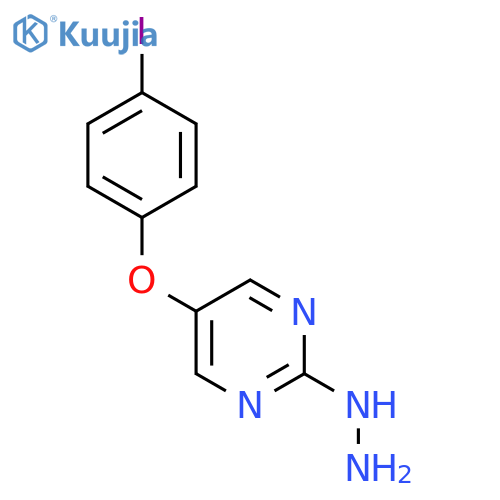 2-hydrazinyl-5-(4-iodophenoxy)pyrimidine structure