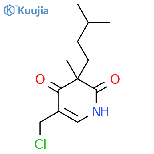 5-(chloromethyl)-3-methyl-3-(3-methylbutyl)-1,2,3,4-tetrahydropyridine-2,4-dione structure