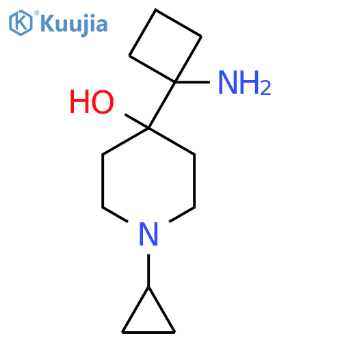 4-(1-aminocyclobutyl)-1-cyclopropylpiperidin-4-ol structure