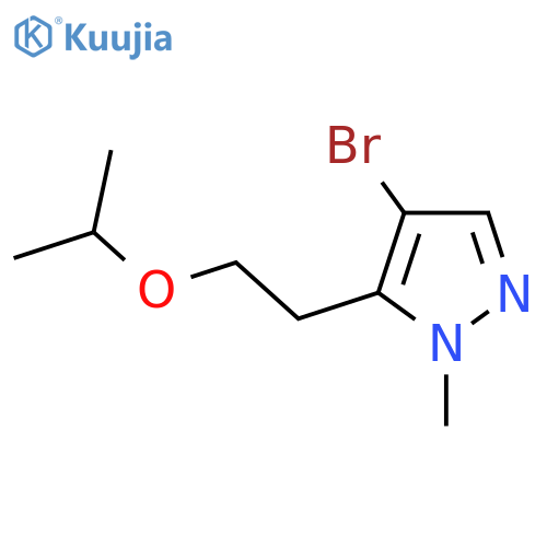 4-bromo-1-methyl-5-2-(propan-2-yloxy)ethyl-1H-pyrazole structure