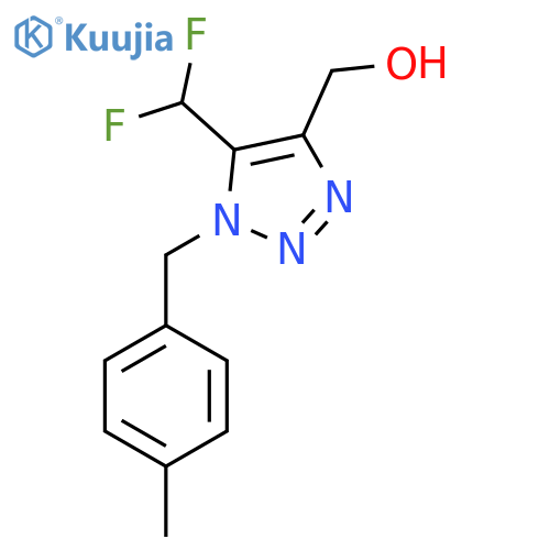 5-(difluoromethyl)-1-(4-methylphenyl)methyl-1H-1,2,3-triazol-4-ylmethanol structure