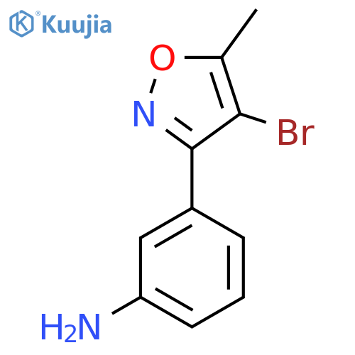 3-(4-bromo-5-methyl-1,2-oxazol-3-yl)aniline structure