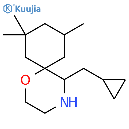 5-(cyclopropylmethyl)-8,8,10-trimethyl-1-oxa-4-azaspiro5.5undecane structure