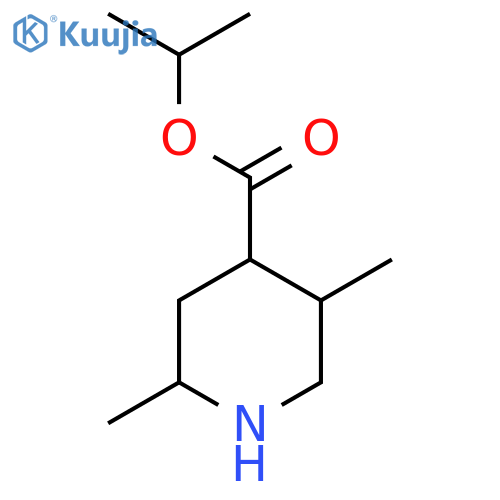 propan-2-yl 2,5-dimethylpiperidine-4-carboxylate structure