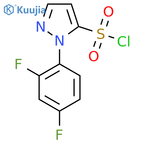 1-(2,4-difluorophenyl)-1H-pyrazole-5-sulfonyl chloride structure