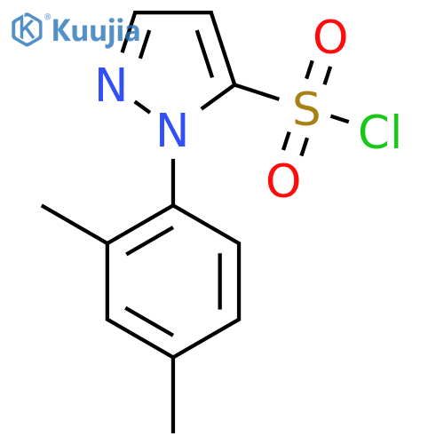 1-(2,4-dimethylphenyl)-1H-pyrazole-5-sulfonyl chloride structure