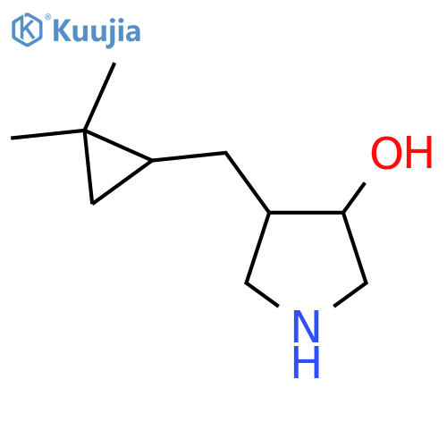 4-(2,2-dimethylcyclopropyl)methylpyrrolidin-3-ol structure