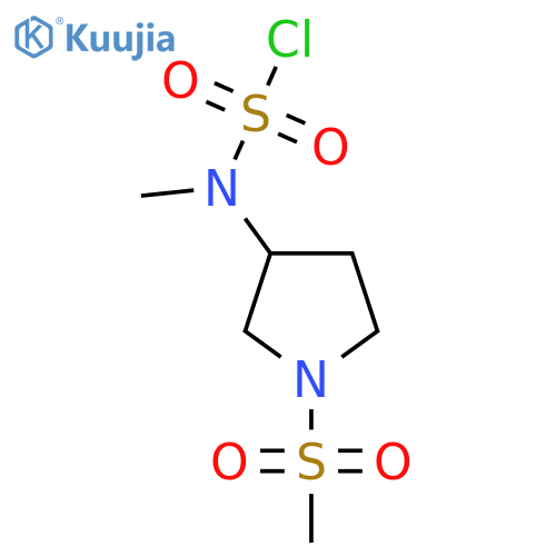 N-(1-methanesulfonylpyrrolidin-3-yl)-N-methylsulfamoyl chloride structure