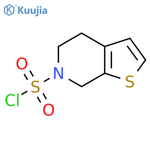 4H,5H,6H,7H-thieno2,3-cpyridine-6-sulfonyl chloride structure