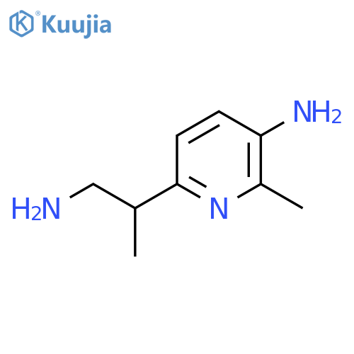 6-(1-aminopropan-2-yl)-2-methylpyridin-3-amine structure