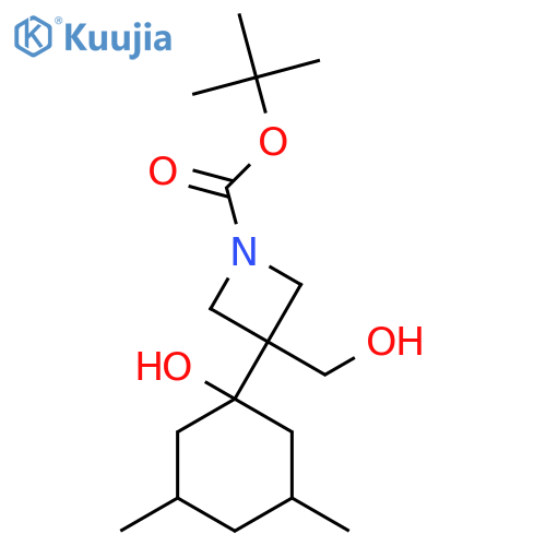 tert-butyl 3-(1-hydroxy-3,5-dimethylcyclohexyl)-3-(hydroxymethyl)azetidine-1-carboxylate structure
