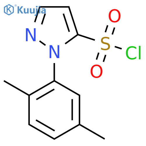 1-(2,5-dimethylphenyl)-1H-pyrazole-5-sulfonyl chloride structure