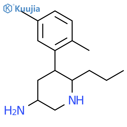 5-(2,5-dimethylphenyl)-6-propylpiperidin-3-amine structure