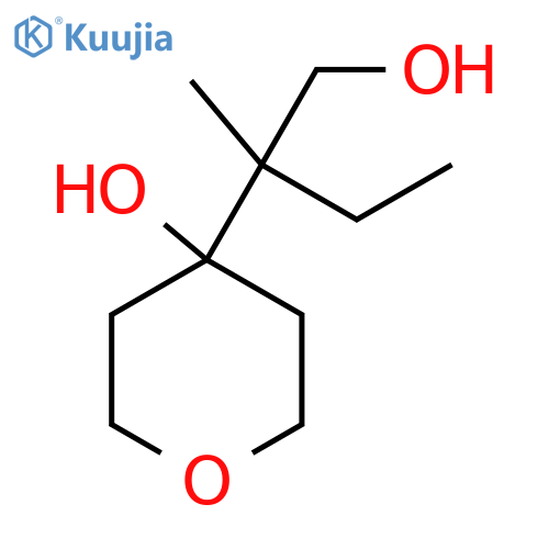 4-(1-hydroxy-2-methylbutan-2-yl)oxan-4-ol structure