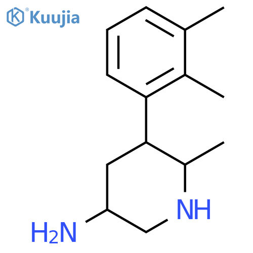 5-(2,3-dimethylphenyl)-6-methylpiperidin-3-amine structure