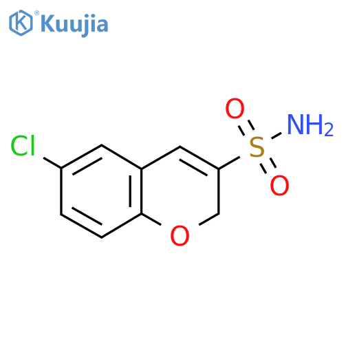 6-chloro-2H-chromene-3-sulfonamide structure