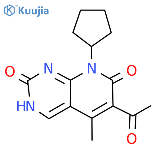 6-Acetyl-8-cyclopentyl-5-methylpyrido2,3-dpyrimidine-2,7(1H,8H)-dione structure