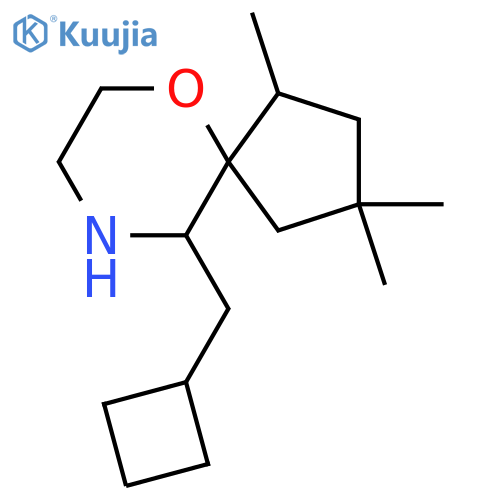 10-(cyclobutylmethyl)-1,3,3-trimethyl-6-oxa-9-azaspiro4.5decane structure