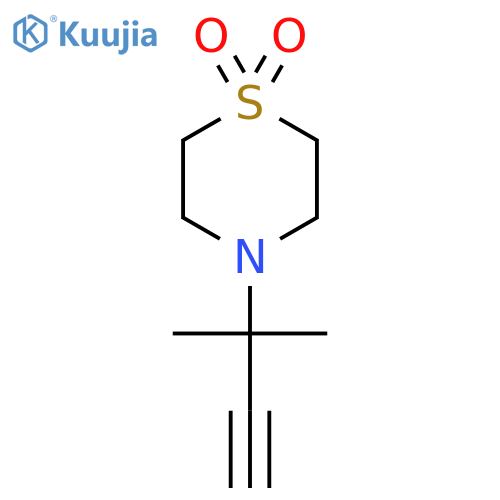 4-(2-methylbut-3-yn-2-yl)-1lambda6-thiomorpholine-1,1-dione structure