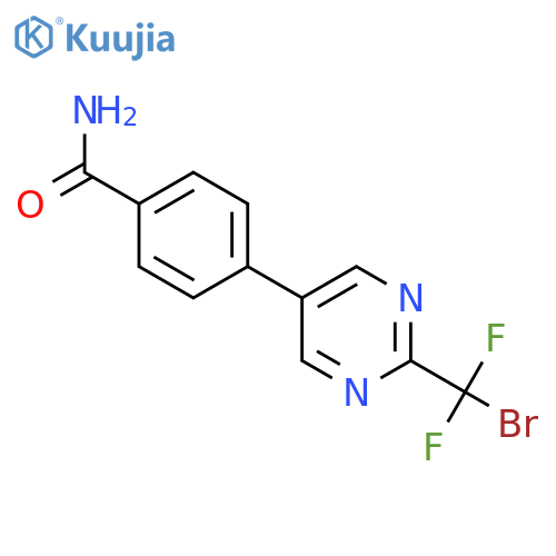 4-2-(bromodifluoromethyl)pyrimidin-5-ylbenzamide structure