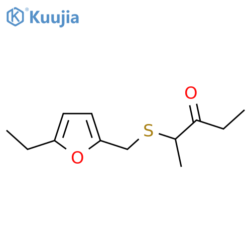 2-{(5-ethylfuran-2-yl)methylsulfanyl}pentan-3-one structure