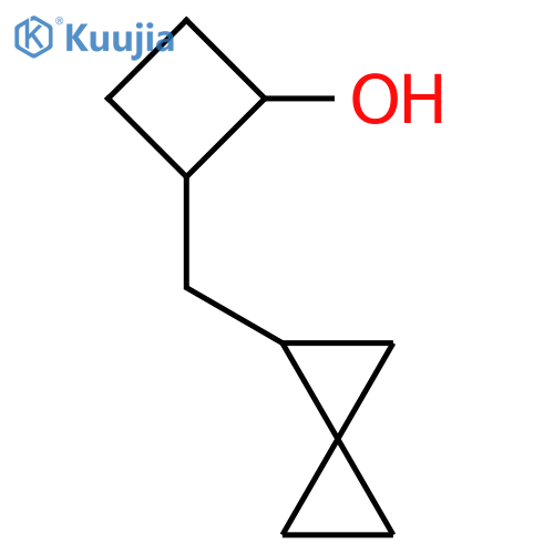 2-({spiro2.2pentan-1-yl}methyl)cyclobutan-1-ol structure