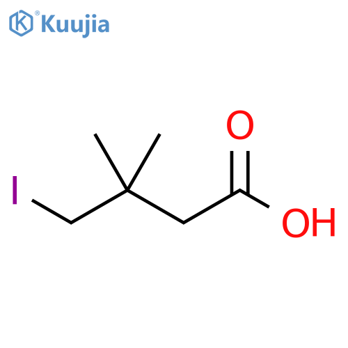 4-iodo-3,3-dimethylbutanoic acid structure