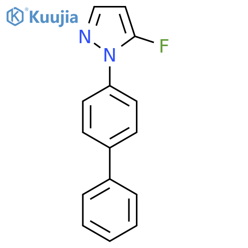 5-fluoro-1-(4-phenylphenyl)-1H-pyrazole structure