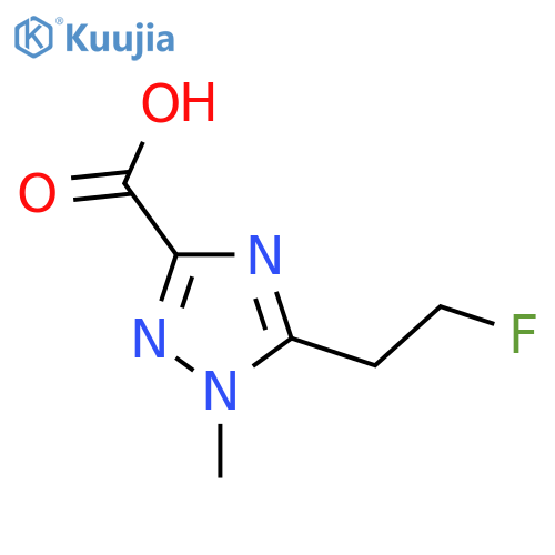 5-(2-fluoroethyl)-1-methyl-1H-1,2,4-triazole-3-carboxylic acid structure