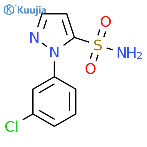 1-(3-chlorophenyl)-1H-pyrazole-5-sulfonamide structure