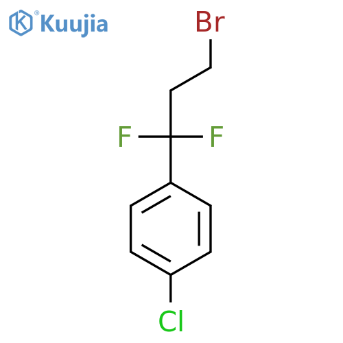 1-(3-bromo-1,1-difluoropropyl)-4-chlorobenzene structure