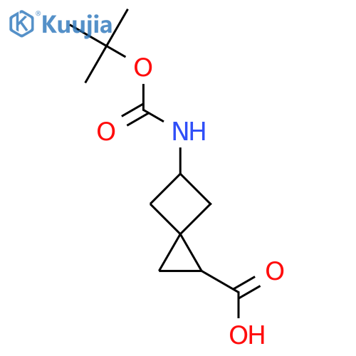 5-{(tert-butoxy)carbonylamino}spiro2.3hexane-1-carboxylic acid, Mixture of diastereomers structure