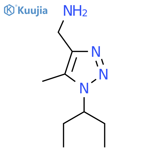5-methyl-1-(pentan-3-yl)-1H-1,2,3-triazol-4-ylmethanamine structure