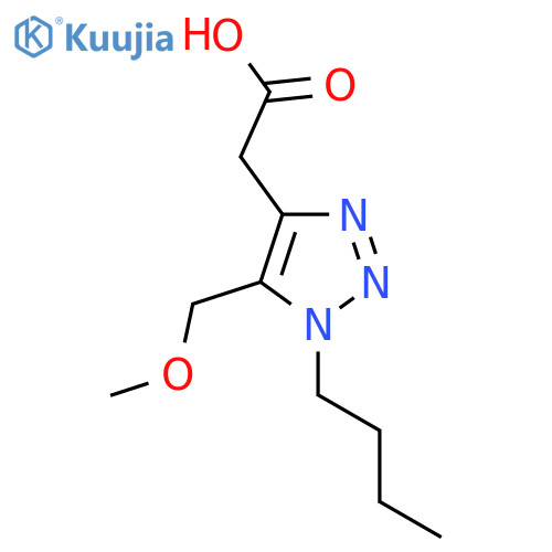 2-1-butyl-5-(methoxymethyl)-1H-1,2,3-triazol-4-ylacetic acid structure
