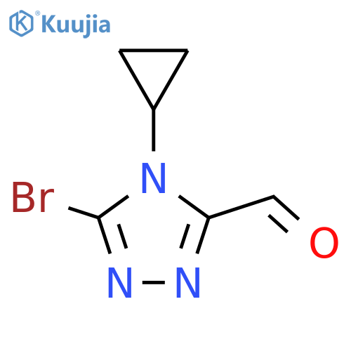 5-bromo-4-cyclopropyl-4H-1,2,4-triazole-3-carbaldehyde structure