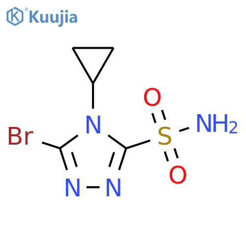 5-bromo-4-cyclopropyl-4H-1,2,4-triazole-3-sulfonamide structure